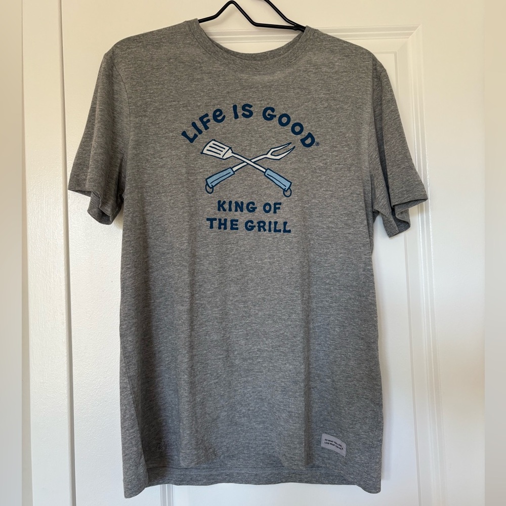 Heather Gray Life is Great Tee
